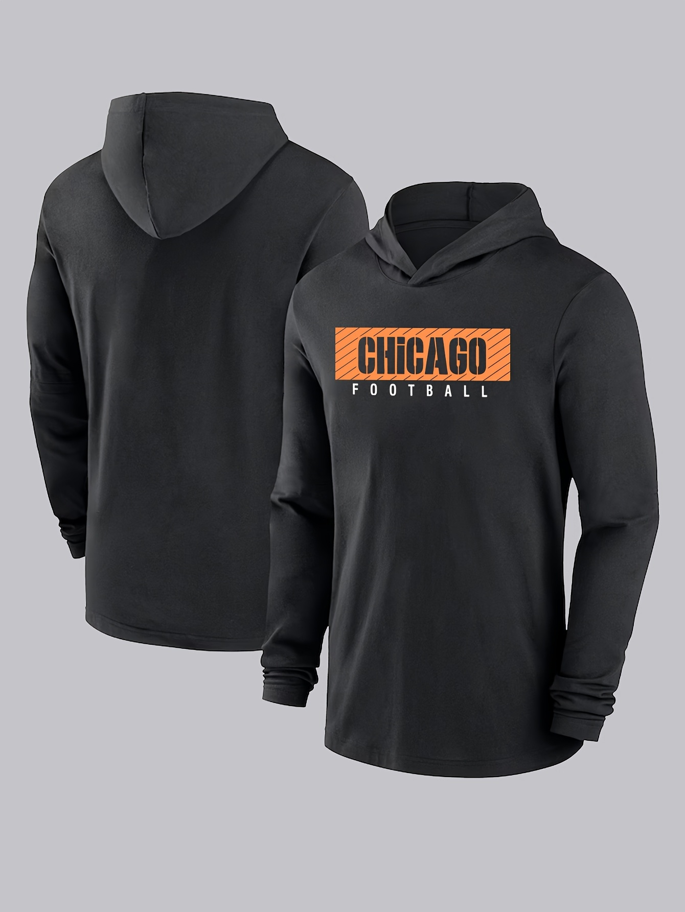 Men Chicago Bears black 2025 NFL hoodie